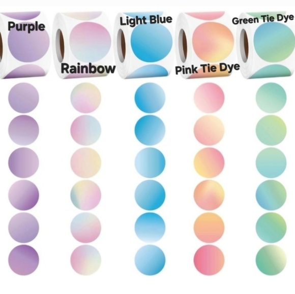 BUY NOW! 100 Thermal Stickers Available in Different Colors  2"Round QRCODE - Picture 4 of 16